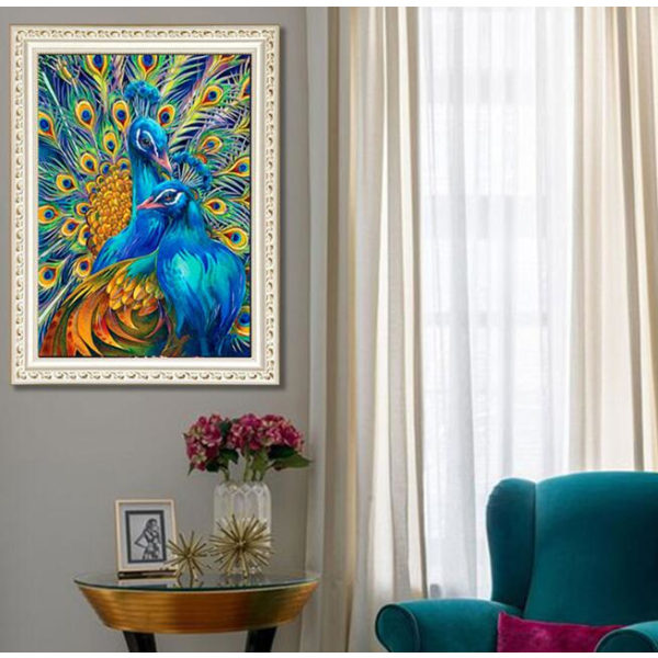 Blue Peacock Diamond Painting (30*40cm)