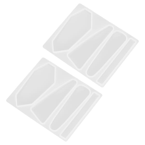 Geometrisk Epoxy Hårspænde Form DIY Silikone Håndværktøj 2 stk. Model C
