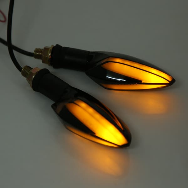 Universal Motorcykel LED Blinklys Indikator Lys Par