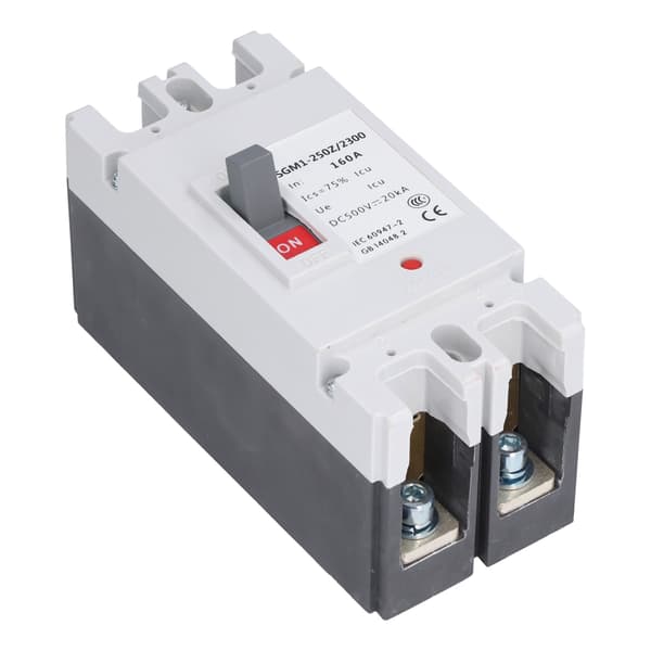 DC Strømafbryder 2P Formstøbt Kabinet Solcellekontakt 500V 160A