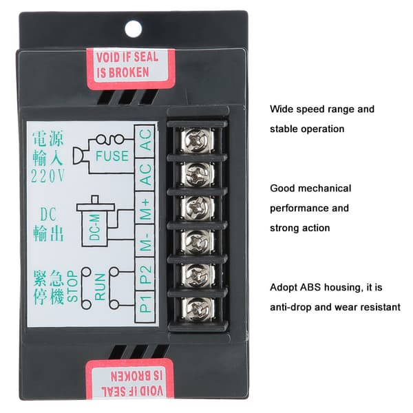 Permanent Magnet Motor Hastighedsregulator 120W 220VAC Input 2.2A Output 0-110VDC