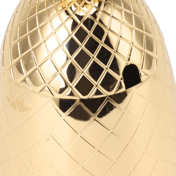 Ananas-formet 500 ml Cocktail Shaker i Rustfrit Stål med Poleret Finish til Hjemmebarer i Guld