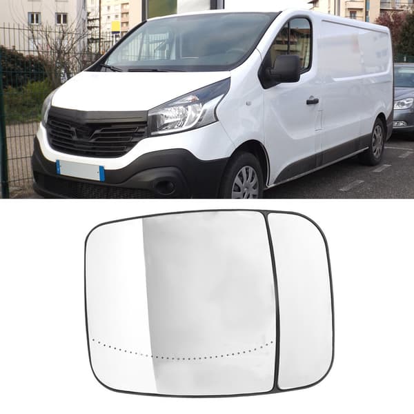Renault Trafic Vänster Sida Dörr Uppvärmd Sidospegelglas 95517329
