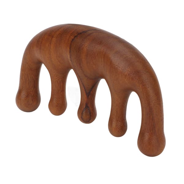 Sandeltre Gua Sha Hode Massasje Kam for Hodebunn Nakke og Hender