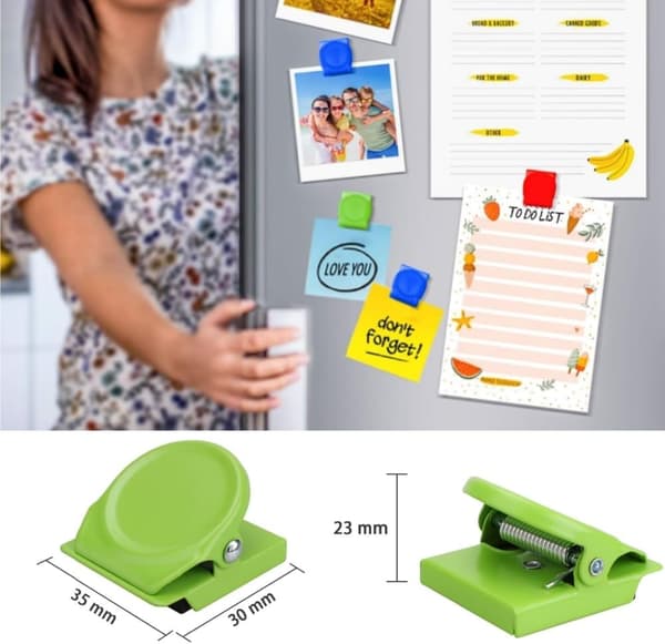 [HT] 6 magnetiske klips til kjøleskap