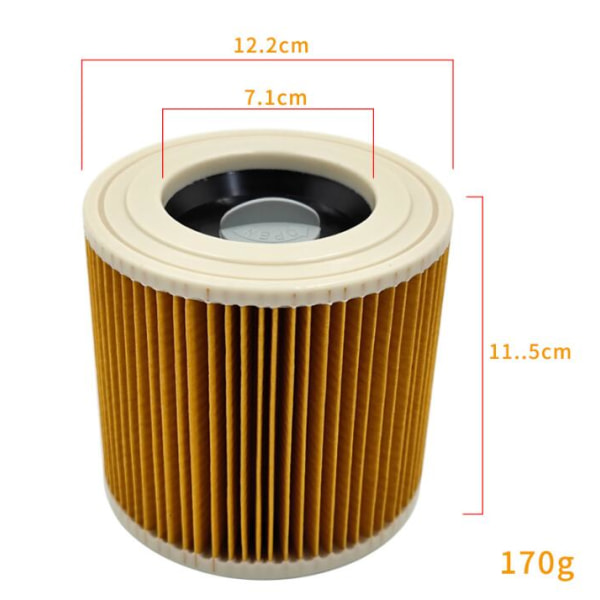 Passer til Karcher støvsuger 6.414-552.0 WD2 WD3 MV2 MV3 Hypa filter,