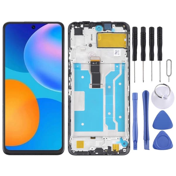 OEM LCD-skærm til Huawei Y7a Digitizer Komplet Samling Med Ramme (Sort) Black