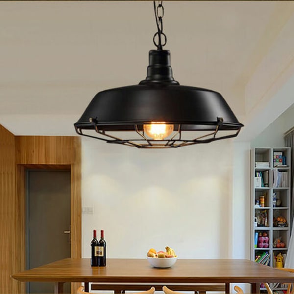 Vintage taklampor industriell stil, retro takljus inre belysning, kök vardagsrum matsal sovrum
