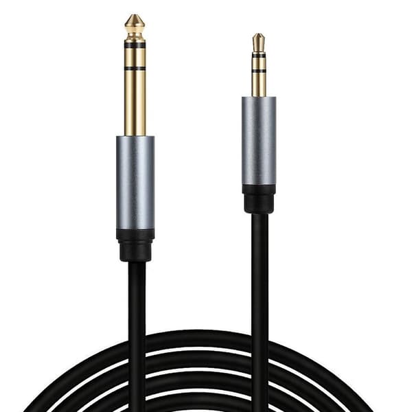 3,5 mm til 6,35 mm Stereo Aux-kabel 6,35 mm 1/4\" Han til 3,5 mm 1/8\" Han TRS