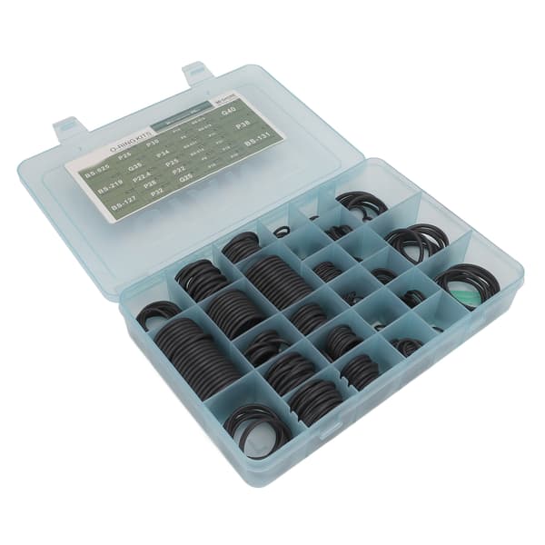 376 stk. Sort O-ring Sortimentsett AC System Tetningsutskifting for Hyundai Doosan Gravemaskin