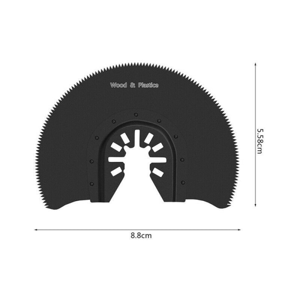STK Metal Segment Savblad Universal Carbide Semi Circular Oscillerende Savblade til Skæring Træ Plast Metal Openin