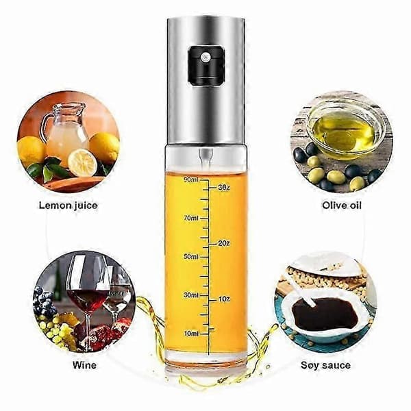 (100ml) Olivenolieforstøver til madlavning, oliesprayflaske, eddikesprayoliedispenser ny, bærbar oliedispenser