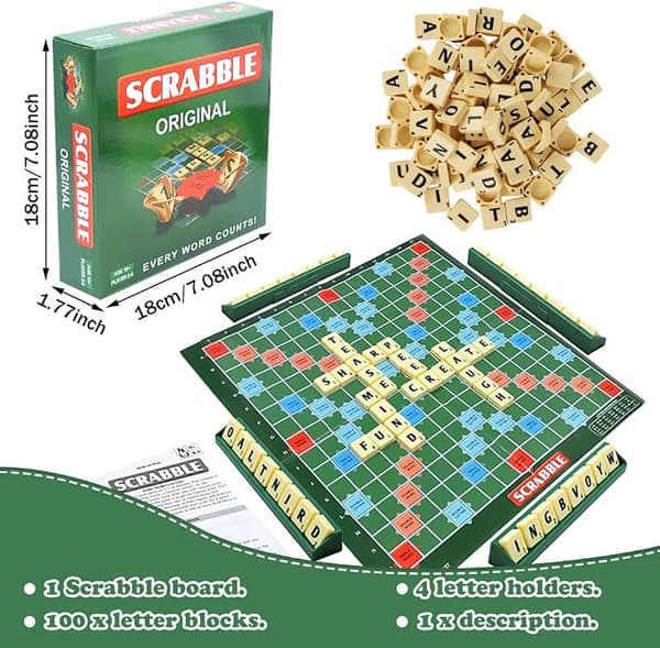 Englanninkielinen Scrabble-lelu