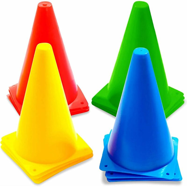 12 Trafikkoner, Dubbar, Trafikkoner, 23cm - Solid