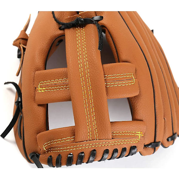 Outfield Gloves Baseball Glove Softball Gloves aikuisten ja nuorten koot 12,5 tuuman kokoiset käsineet, ruskea brown 11.5 inches
