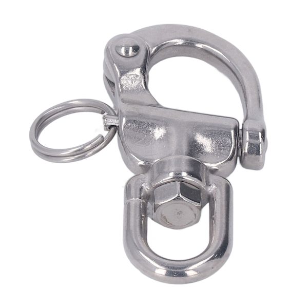 Snap Shackle 360 graders rotation rustfrit stål polerede overflader Quick Release Snap Shackle til spilerfald