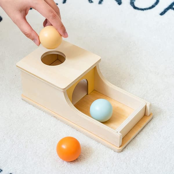[HT]Montessori Objektpermanenslåda, Montessori-leksaker för 1-åringar