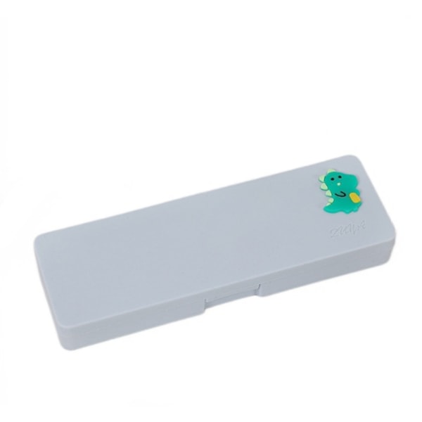 4st söt tecknad set PP frostat case Girl Heart Brevpapper Multifunktionell Kreativ Box Student Brevpapper Förvaring Case