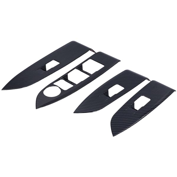 4 stk. Karbonfiber Vindusbryter Paneldeksel for Mazda CX-3 2016-2021