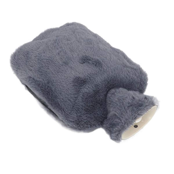 Pehmoinen kuumavesipullo pehmeällä kannella 2000ml Anti-Scald Double Hand Insert - Tummanharmaa