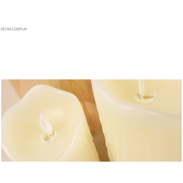 Flammefrit LED stearinlys, flerfarvet valgfrit, Halloween elektroniske rekvisitter lys 7,5*15 cm,