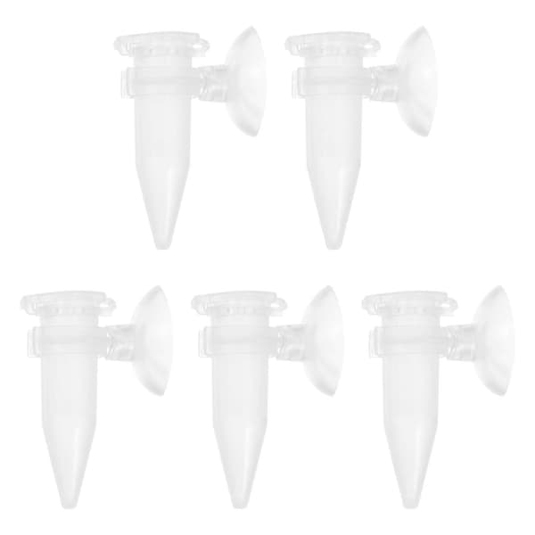 Fiskmatarrör, kompakt design för räkodling 6X4X2CM Transparent