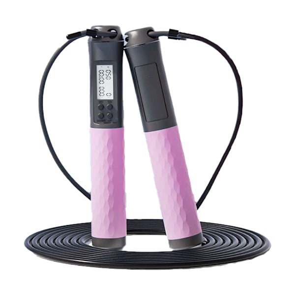 Hopprep, Digitalt hopprep med kalori- og loopräknare, pink wire rope