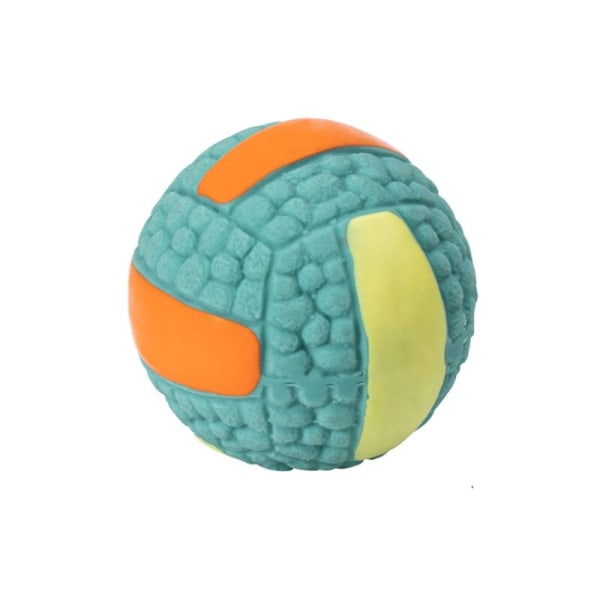 Liten blå latex hundboll bitsäker molar leksak för latex volleyboll husdjur
