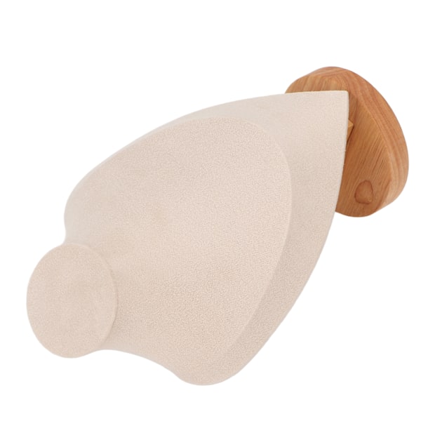 Elegant smykkeutstilling i tre for halskjeder - Flerbruksholder for hjem, butikk og messer i beige farge Beige
