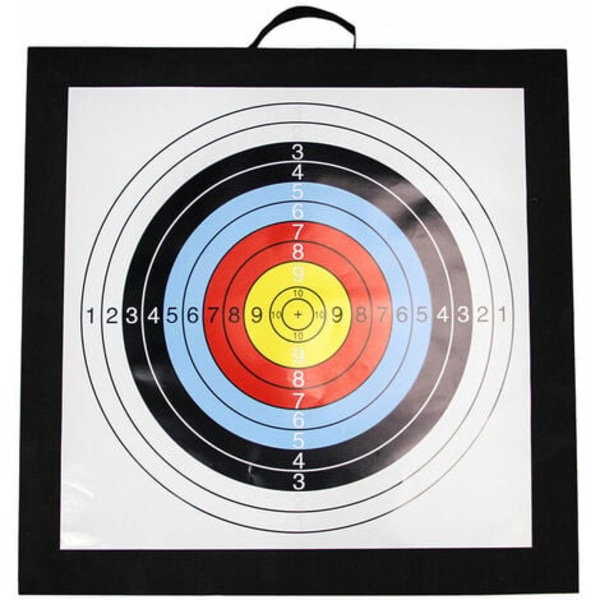 1kpl Jousiammuntatarget EVA Foam Target Board Harjoitusjousijousiammuntavälineet 50x50x6cm, Malli: Monivärinen