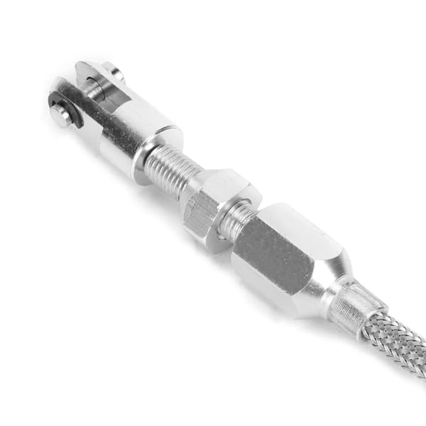 24 tommer Bilgaskabel Flettet Universal Accelerator Rustfrit Stål