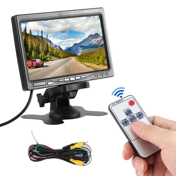 7 tommer Tums Bilmonitor Høj Definition Backup Display 12V til 24V Auto Tilbehør