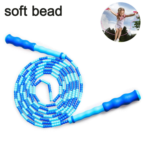 Hopprep Beaded Hopprep, hopprep Justerbar for voksne Blue soft beads