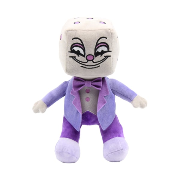 8 Styles Game Head Plysj Leker Mugman Cartoon Soft Puphead utstoppede dukkegaver Purple