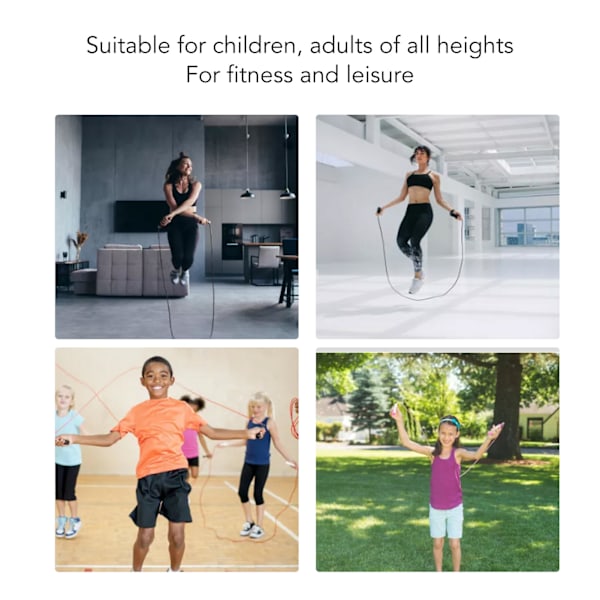 Ergonomisk LED sjippetov med lysende håndtag - Sjovt sjippetov til fitnessentusiaster i alle aldre