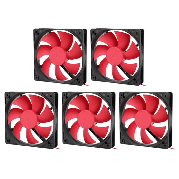 5 stk. Computer Strømforsyning Køleventilator Strømforsyning Køler LED PC Kabinet Ventilator Køleplade 12V 12cm