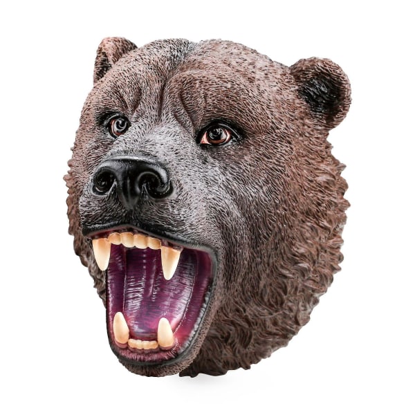 Djurhanddockamodell Silikonleksak Djurhandskar Brown bear