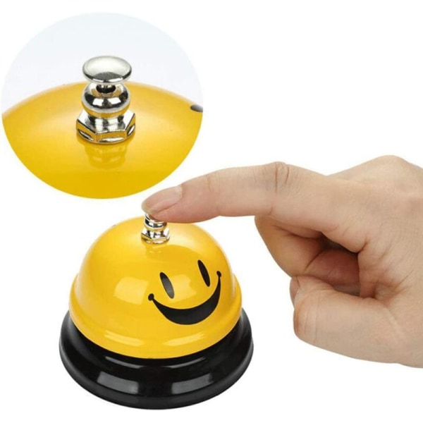 Bordsklocka Service Bell Counter Bell Ring Bell Bell Bell Bell Bell Bordsklocka för hotellreceptionsdisk Restaurang Kök (2 stycken),