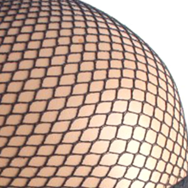 Åndbar Stretch Nylon Dome Mesh Paryk Hætte til Cosplay Udklædning Sort