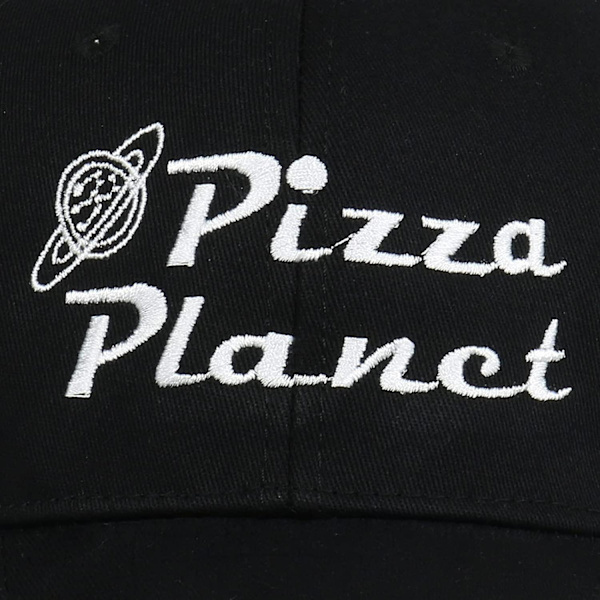 Pizza Planet Hattu Lippalakki cap isähattu säädettävä puuvillainen aikuisten urheiluhattu Unisex, musta-1