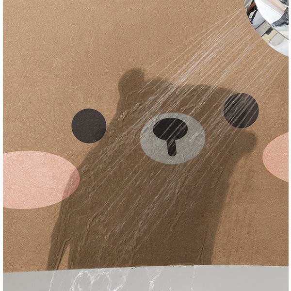 50 * 80 cm Moe Jiji-Bear eläimen muotoinen liukumaton kylpyhuonematto,