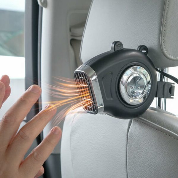 12V/120W automatiske forrudedefrostere, bærbar bilvarmer, til bilforrude, Quickly Defroster, 2 i 1, sort
