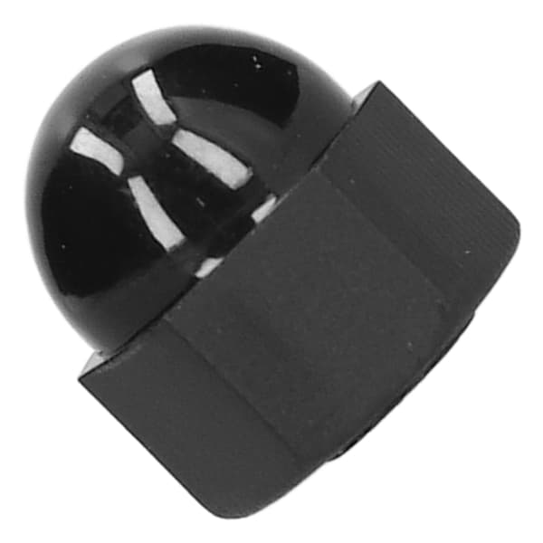 Sorte plastikhætter sekskantmøtrik 10-pak M10 industriel hardware