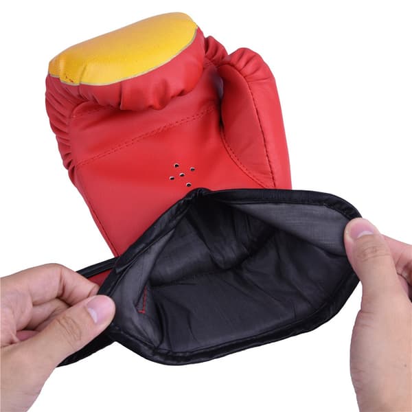 Røde Boksehandsker til Børn til Muay Thai Sparring Kickboxing Grappling