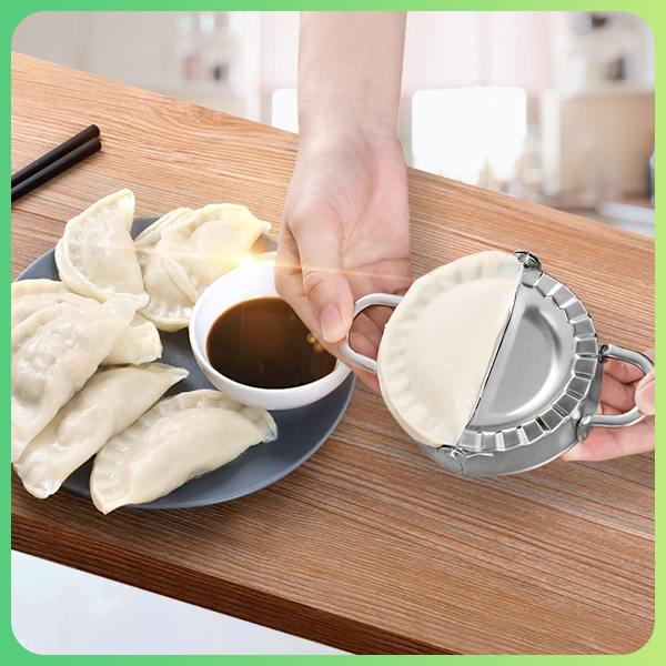 Rustfrit stål Pot Sticker Form Goya Pastry Wonton Calzone Turvers Køkkentilbehør