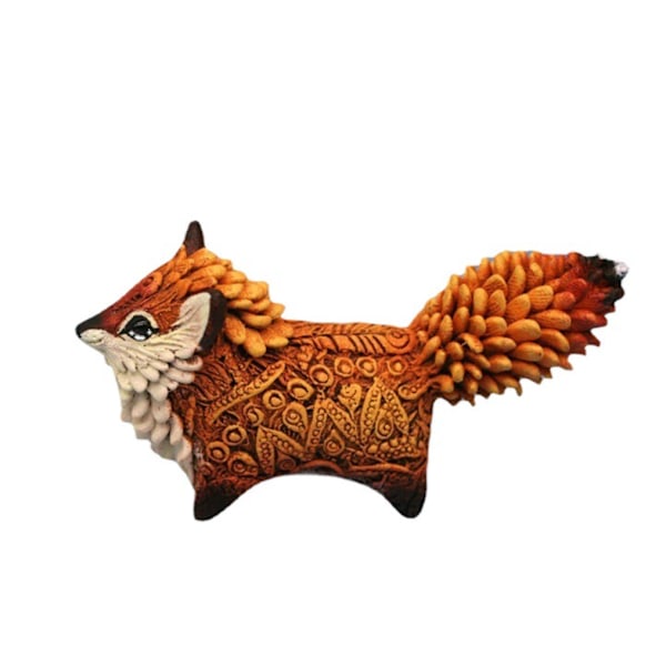 Ny Xiuzhenke Totem Kärlek Räv Harts Hantverk Dekorationer Skrivbordsdekorationer Julklappar (Söt Fox Totem)