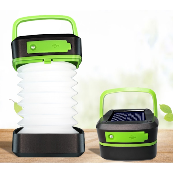 Campinglys Solar Lights LED Lights Outdoor Lights Telt Lights Bærbare vandtætte lys (grønne (solar Garden Lights)),