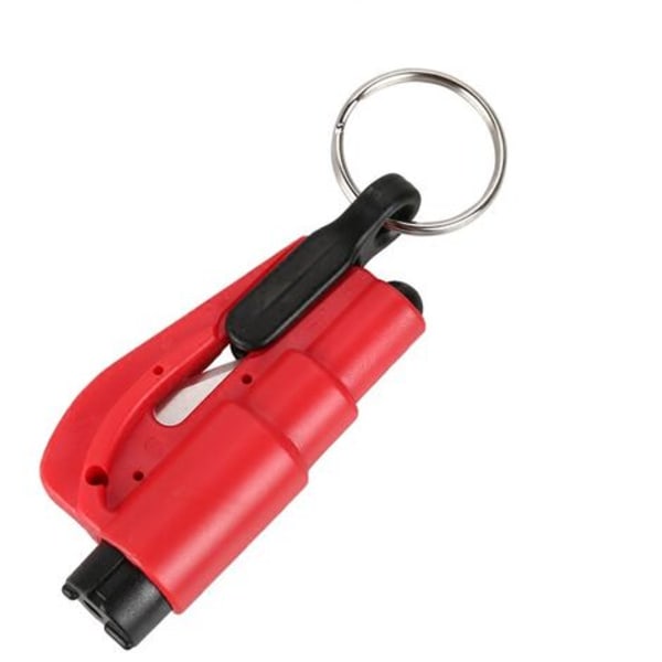 Turva-avaimenperä, ikkunankatkaisin, hihnaleikkuri, helppo ja nopea käyttää autoihin (punainen)