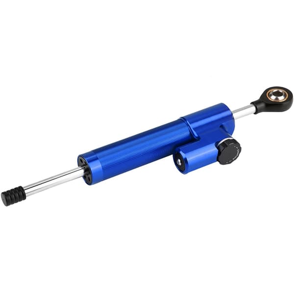 Universal Motorcykel Aluminium Legering Styredæmper Stabilisator Blå Sort