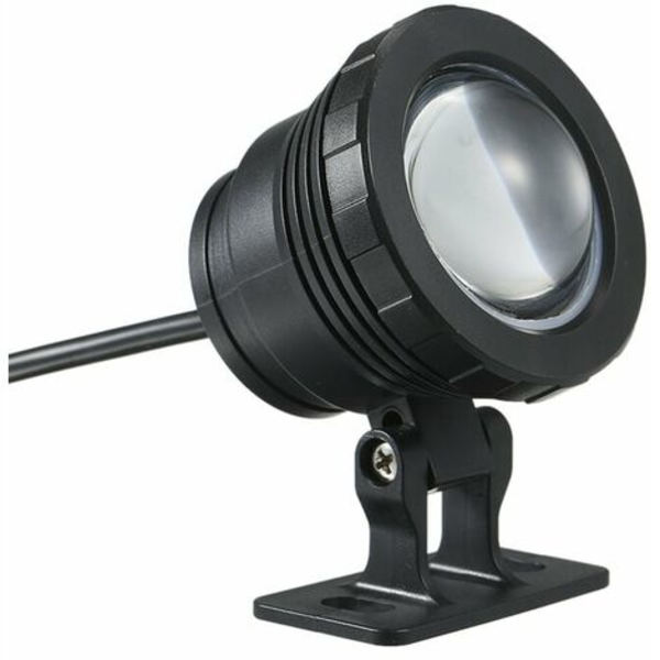 AC85-265V 20W (faktisk effekt er 10W)​RGB LED undervannslys med fjernkontroll svart europeisk standard